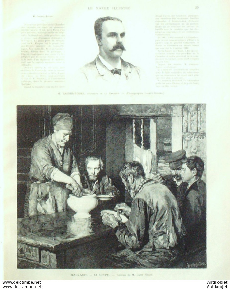 Le Monde Illustré 1893 N°1868 Roumanie Sigmaringen Prince Hohenzollern Casimir-Périer Mgr Dreux-Brézé - 1850 - 1899