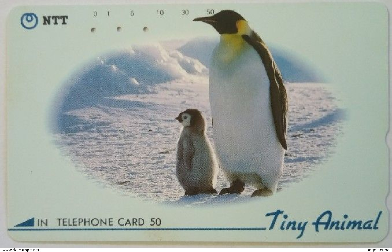 Japan 50 Unit - Tiny Animal - Penguin - Japan