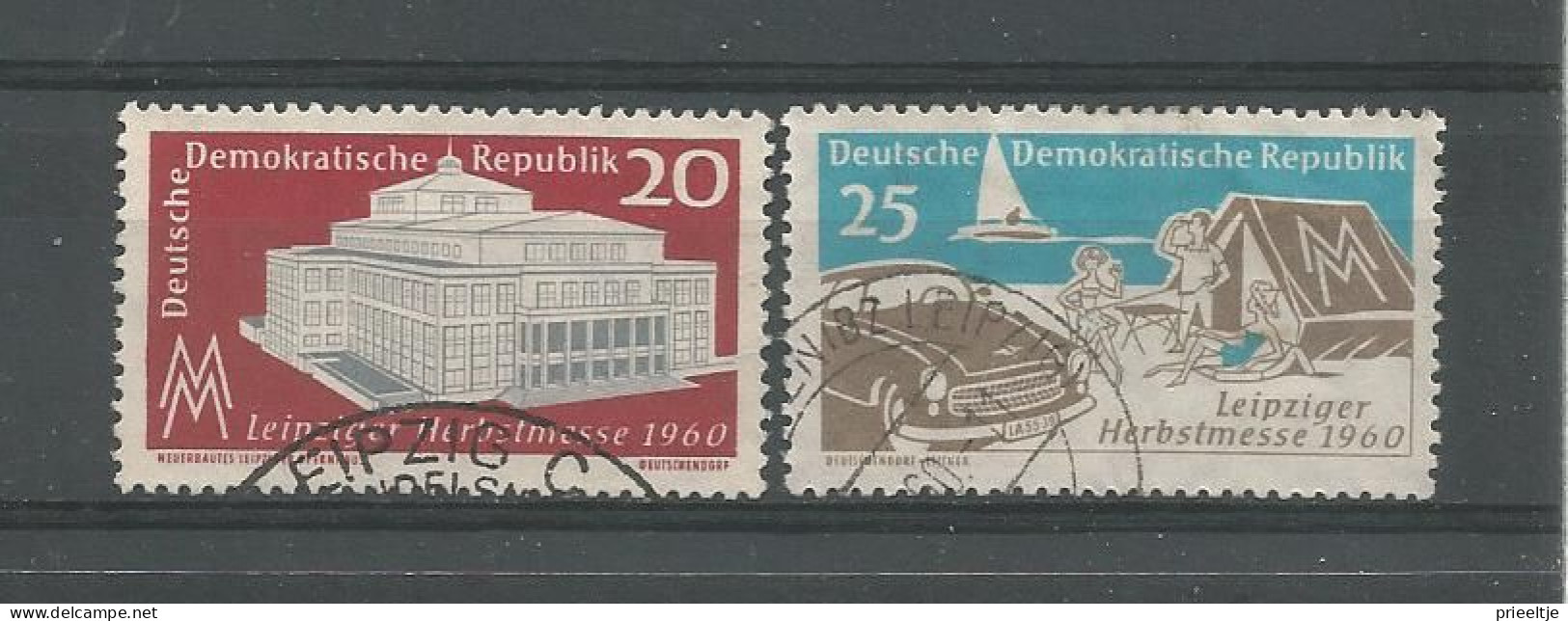 DDR 1960 Leipziger Herbstmesse Y.T. 497/498  (0) - Oblitérés