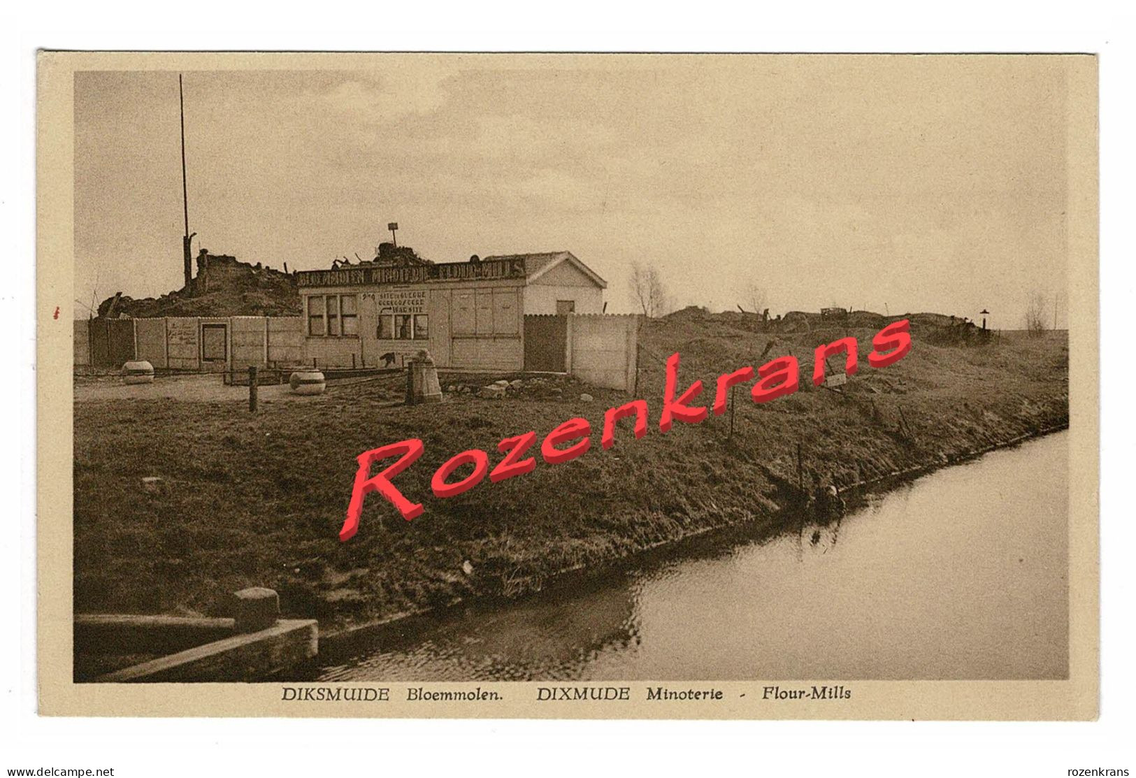 Diksmuide Bloemmolen Dixmude Minoterie Flour Mills ZELDZAAM (In Zeer Goede Staat) - Diksmuide