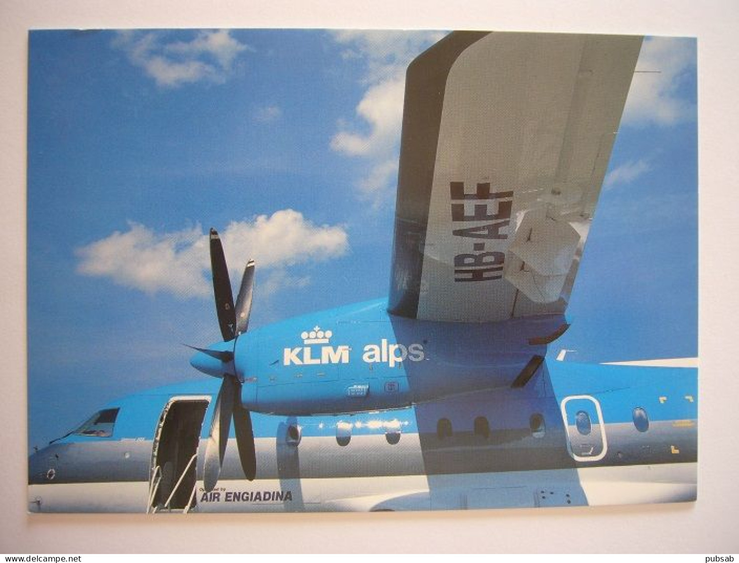 Avion / Airplane / KLM - AIRENGIADINA / Dornier 328-110 / Airline Issue - 1946-....: Moderne