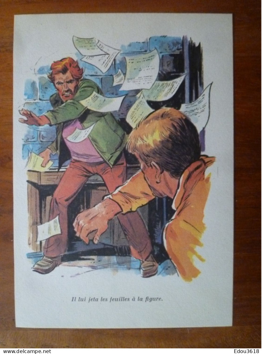 Lot 8 Dessin Illustration En Couleur De Jean Sidobre Dit Georges Lévis (1924-1988) Club Des Cinq - Sonstige & Ohne Zuordnung