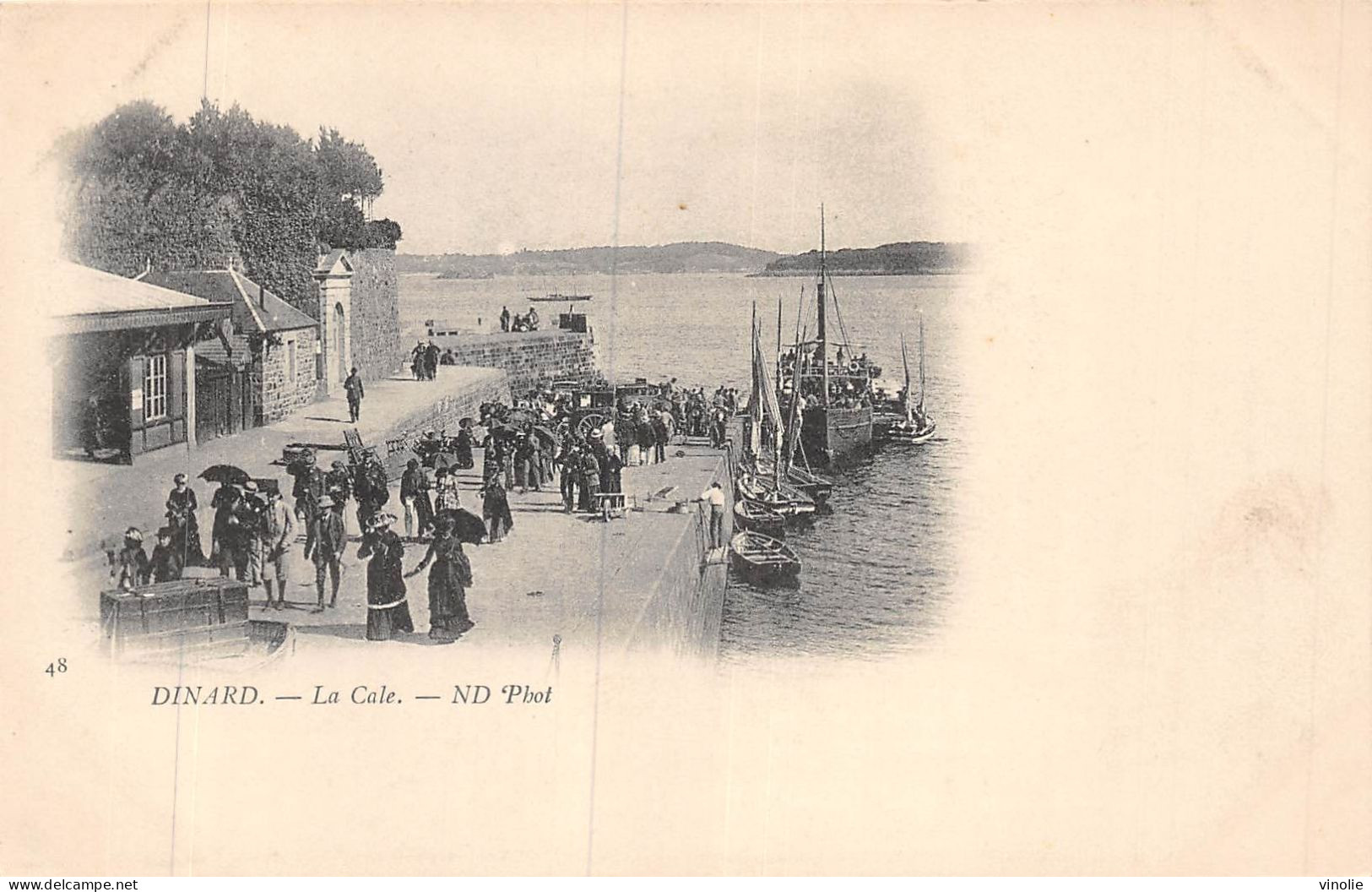 24-5423 : DINARD. LA CALE. CARTE PRECURSEUR ND PHOT - Dinard