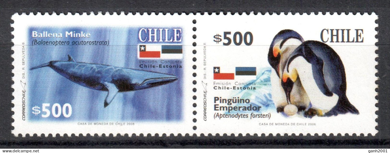 Chile 2006 / Birds Whales Joint Issue Estonia MNH Aves Ballenas Vögel Wale Oiseaux Baleines / Cu21370  40-7 - Andere & Zonder Classificatie