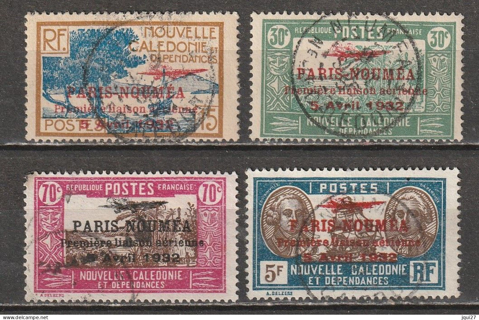 Nouvelle-Calédonie Poste Aérienne N° 8, 11, 16, 26 - Gebruikt