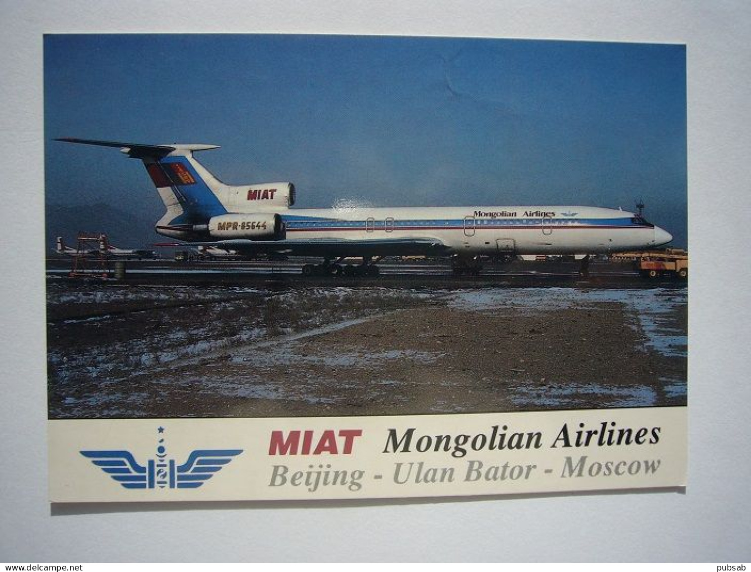 Avion / Airplane / MIAT - MONGOLIAN AIRLINES / Tupolev Tu 154 / Airline Issue - 1946-....: Ere Moderne