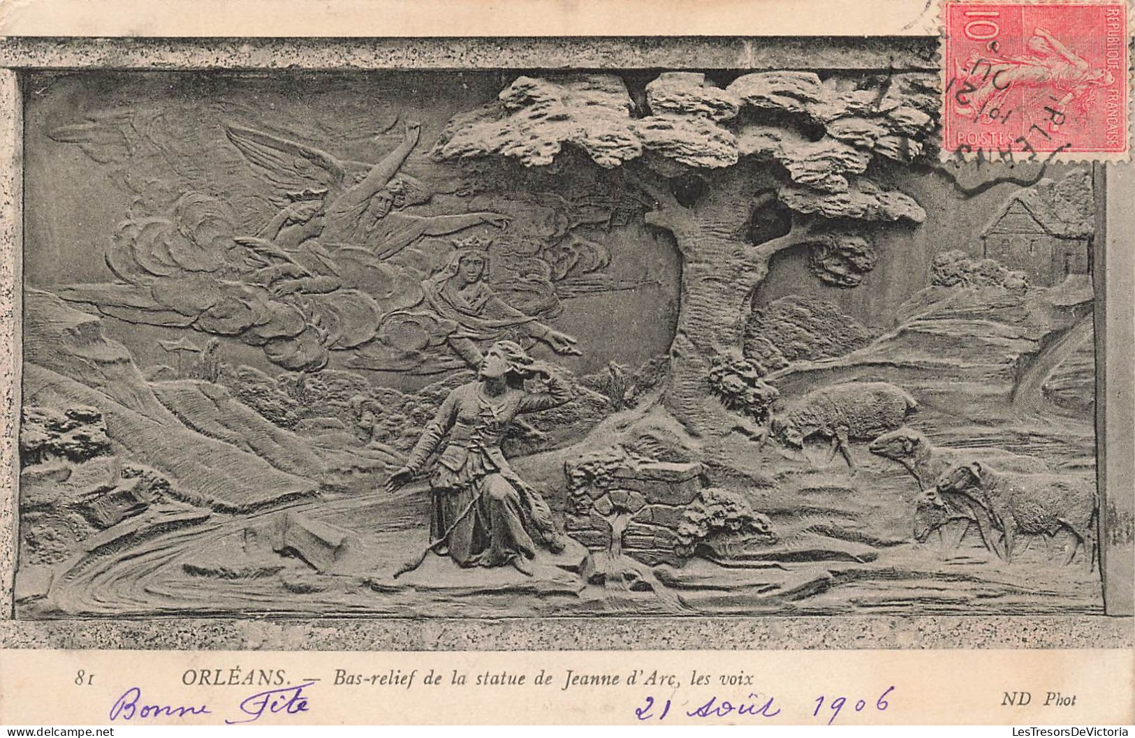 FRANCE - Orléans - Bas-relief De La Statue De Jeanne D'Arc - Les Voix - Carte Postale Ancienne - Orleans