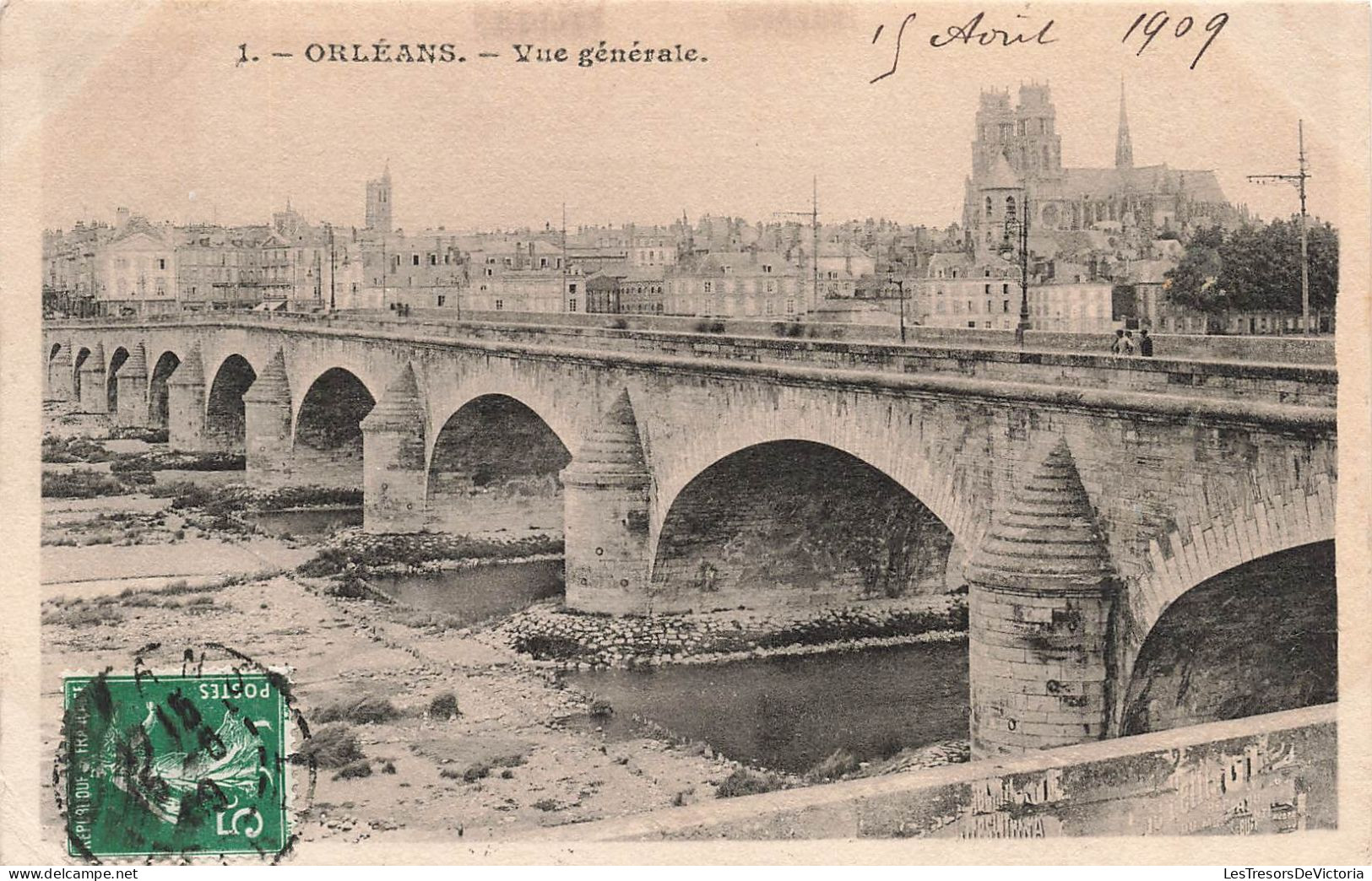 FRANCE - Orléans - Vue Générale - Pont - Cathédrale - Carte Postale Ancienne - Orleans