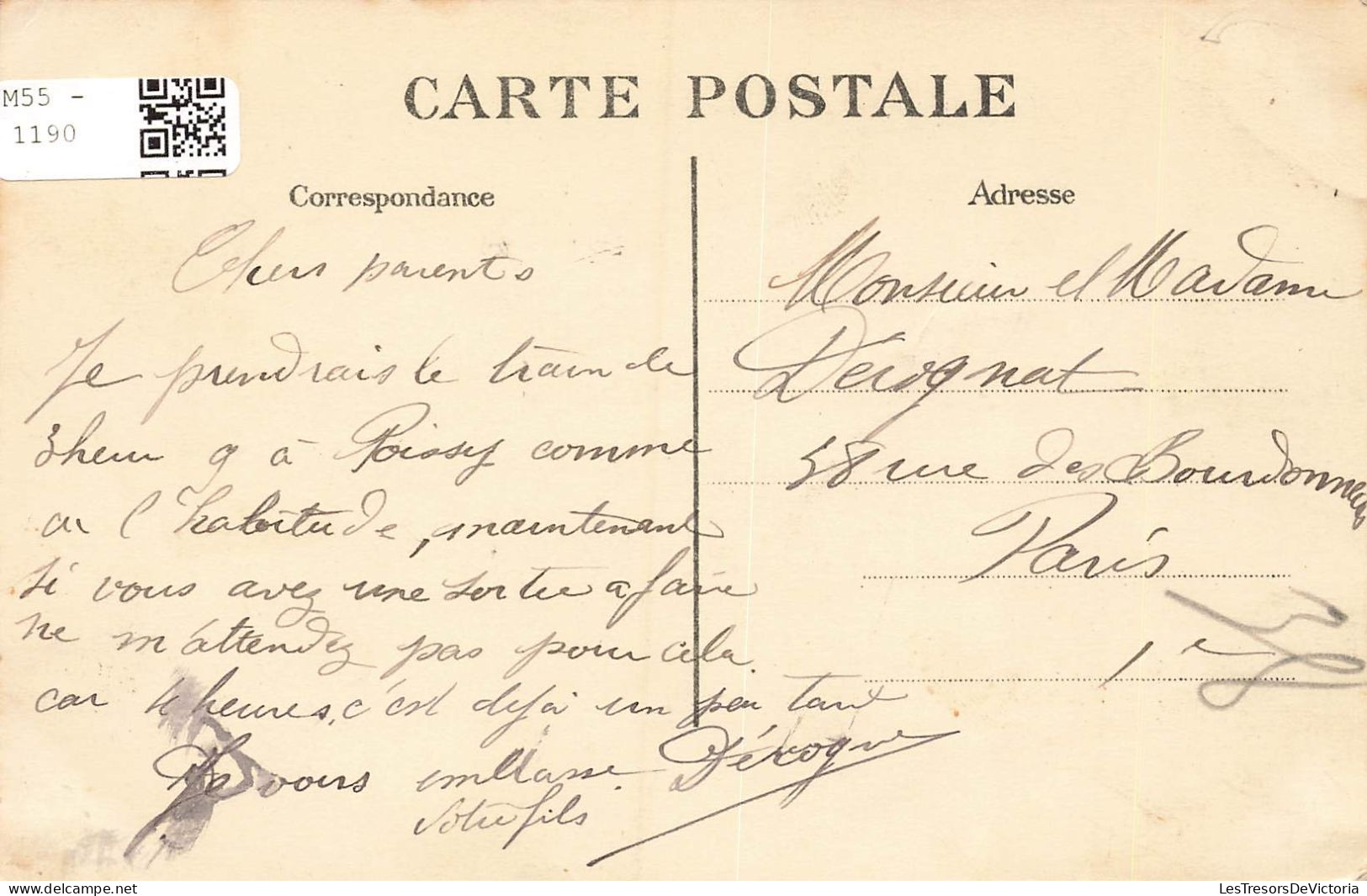 FRANCE - Poissy - Le Petit Robinson -  Carte Postale Ancienne - Poissy