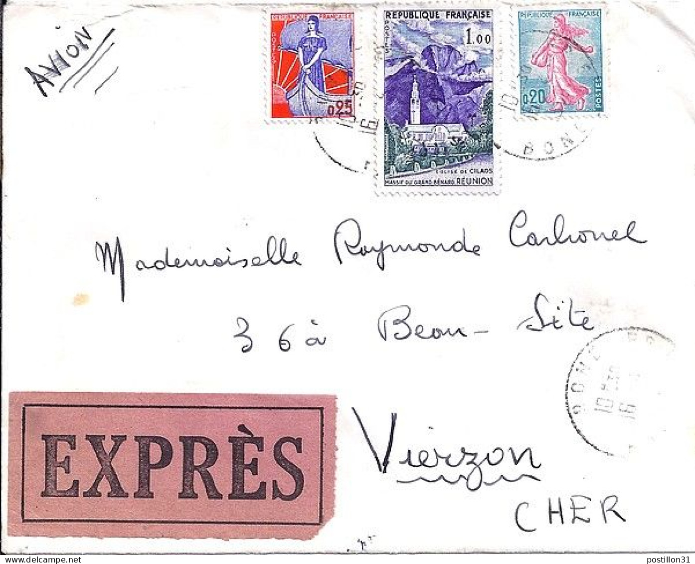 FRANCE N° 1241/1234/1233 S/L. EXPRES DE BONE/ALGERIE/16.4.60 - Brieven En Documenten