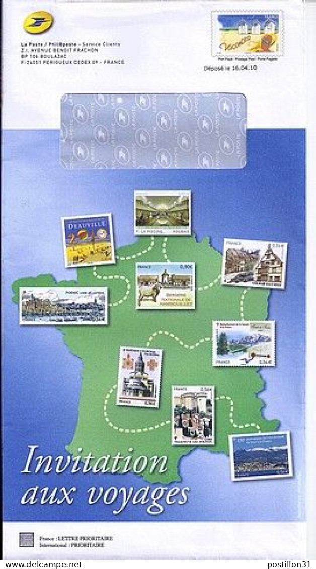 FRANCE N°  ENTIER LA POSTE N° 3788 DEPOSE LE 16.04.10 - Storia Postale