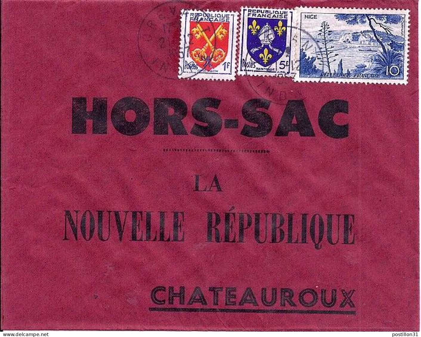 FRANCE N° 1038/1005/1047 S/L. HORS SAC DE 1957-58 - Covers & Documents