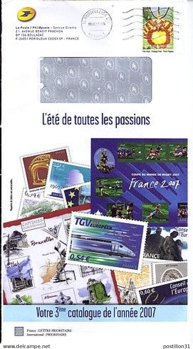 FRANCE N°  ENTIER LA POSTE N° 3765 DE MONTPELLIER/19.7.07 - Covers & Documents