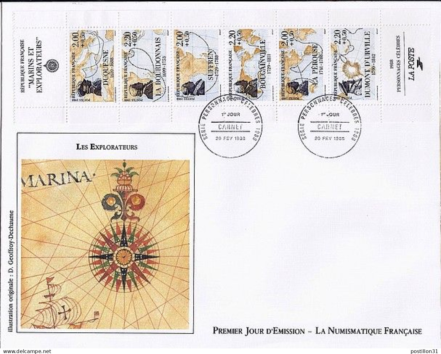 FRANCE N°  BC2523 S/L DE PARIS/20.2.88  - Cartas & Documentos