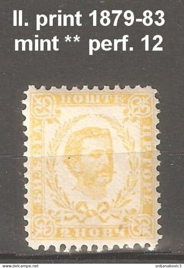 Montenegro ,  || Print 1879-83 Mint* Perf.12 - Montenegro