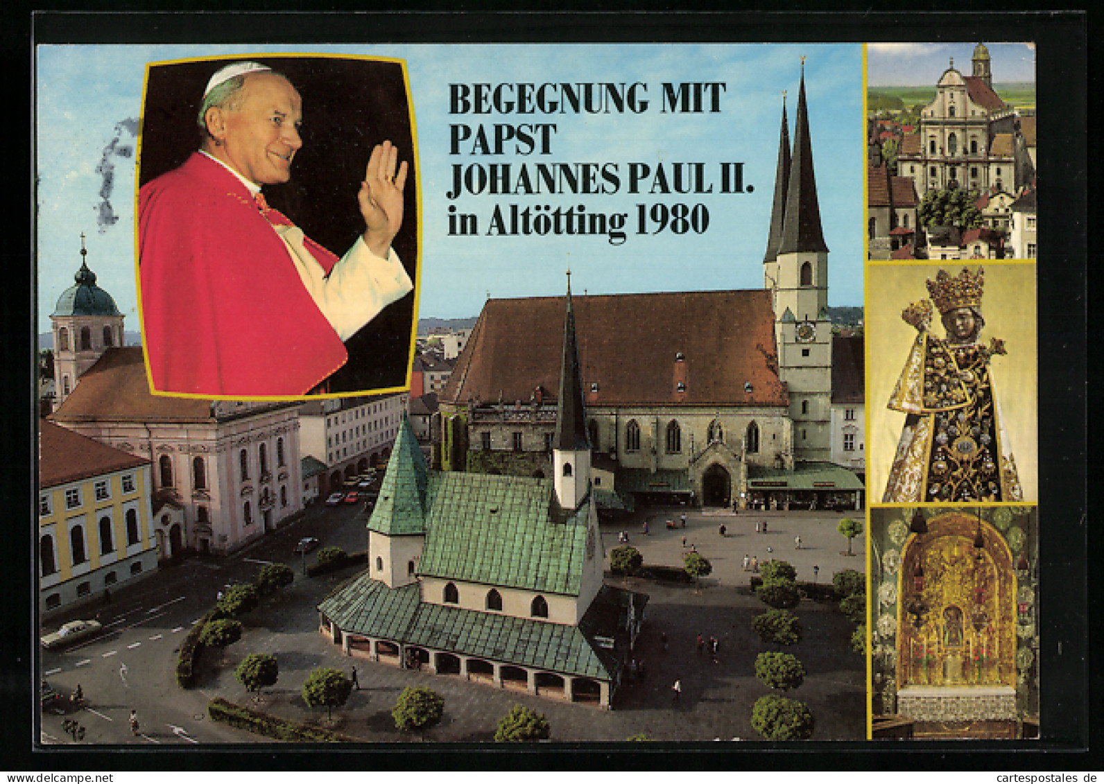 AK Altötting, Begegnung Mit Papst Johannes Paul II. 1980  - Pausen