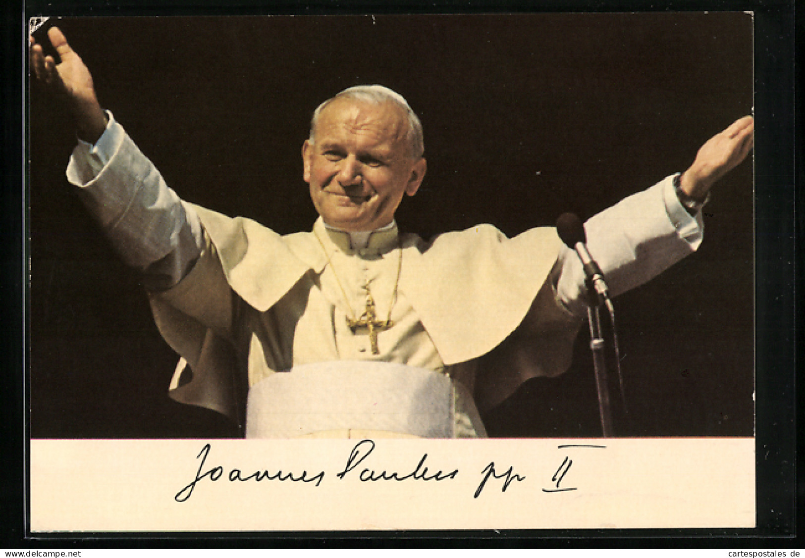 AK Papst Johannes Paul II. Segnet Die Menschen  - Papi