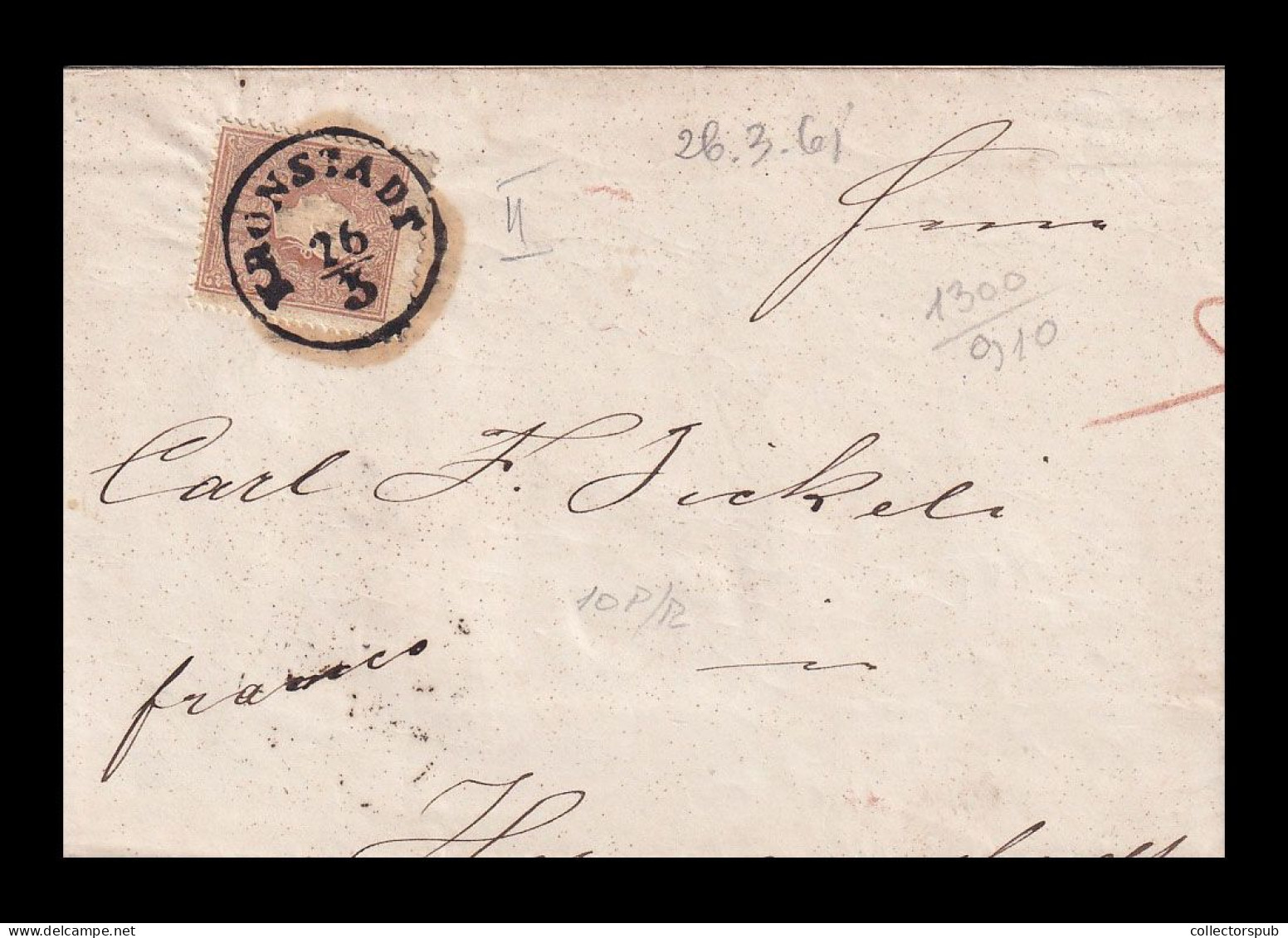 HUNGARY KRONSTADT 1861. Nice Cover To Nagyszeben - Other & Unclassified