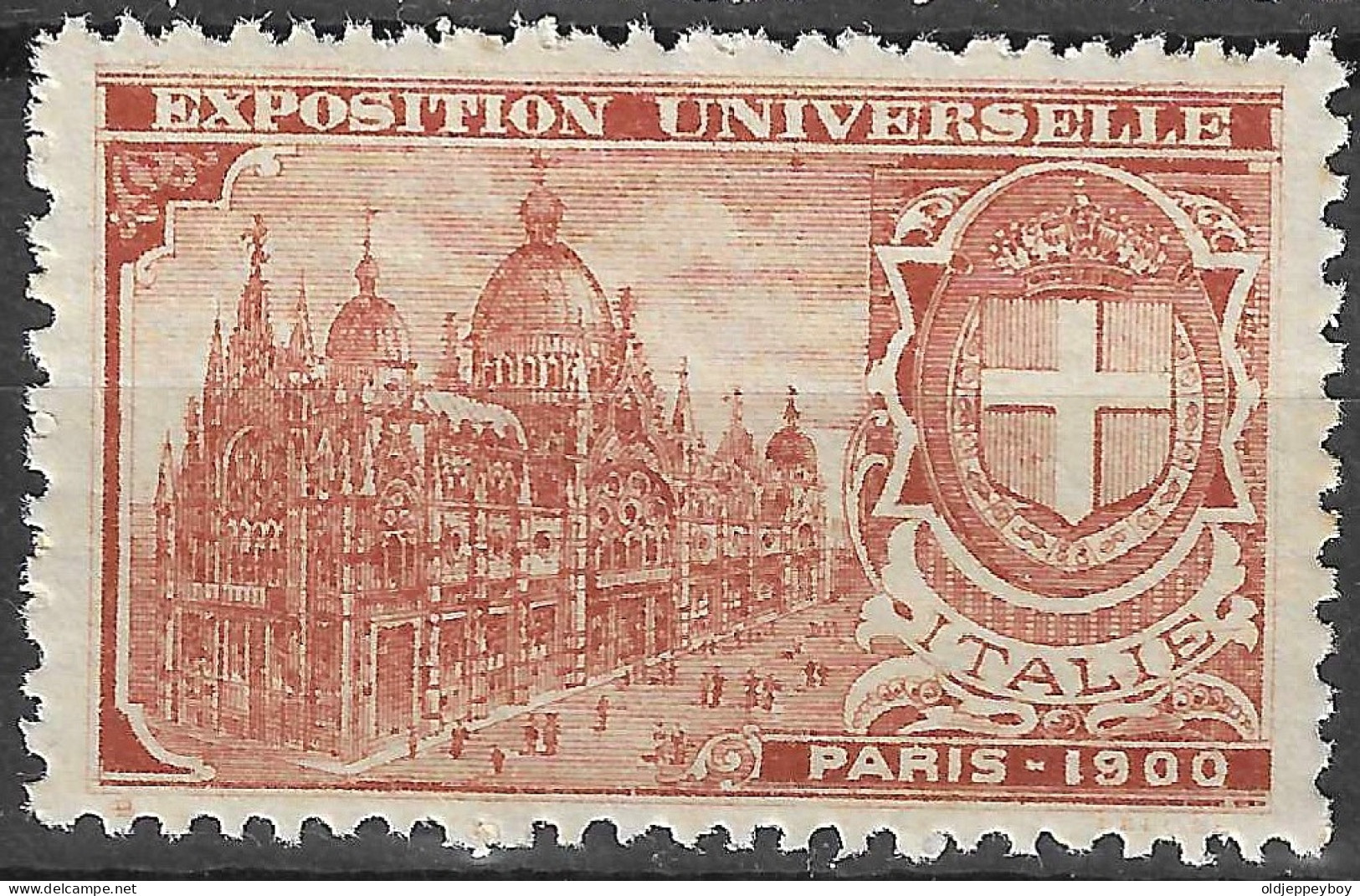 FRANCE ERINOPHILIE Fair EXPOSITION UNIVERSELLE 1900 PARIS ITALIE ITALY ITALIA Vignette CINDERELLA MNH** - 1900 – Pariis (France)