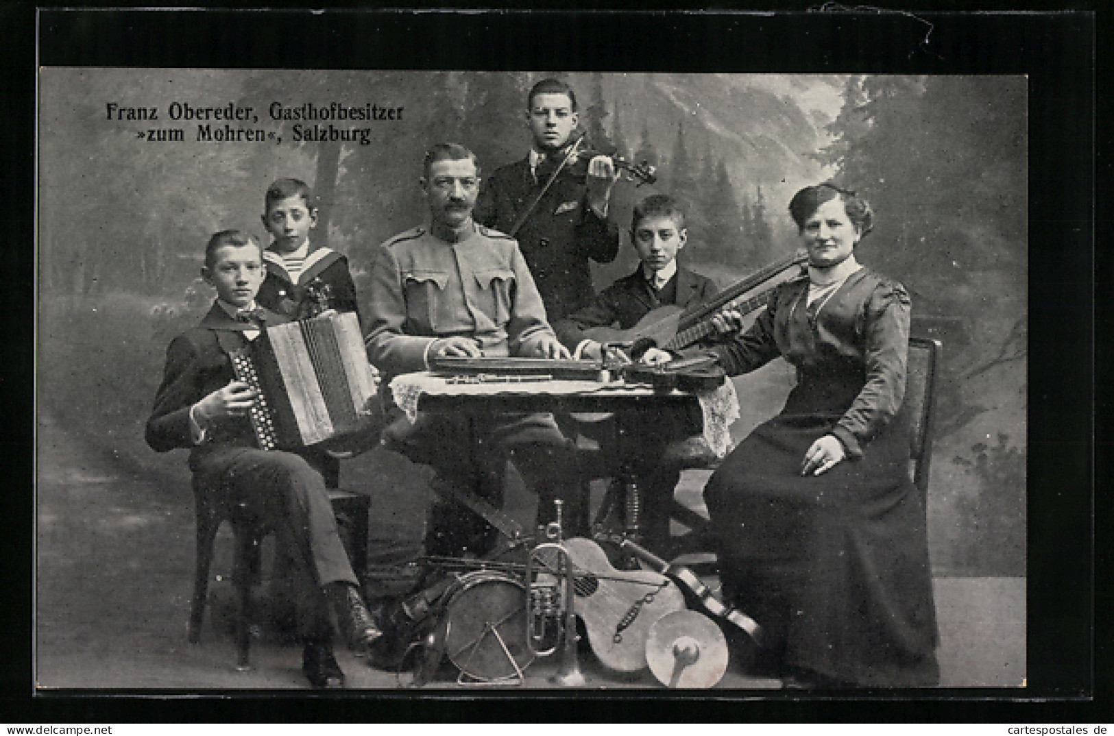 AK Salzburg, Franz Obereder, Gasthofbesitzer Zum Mohren  - Music And Musicians