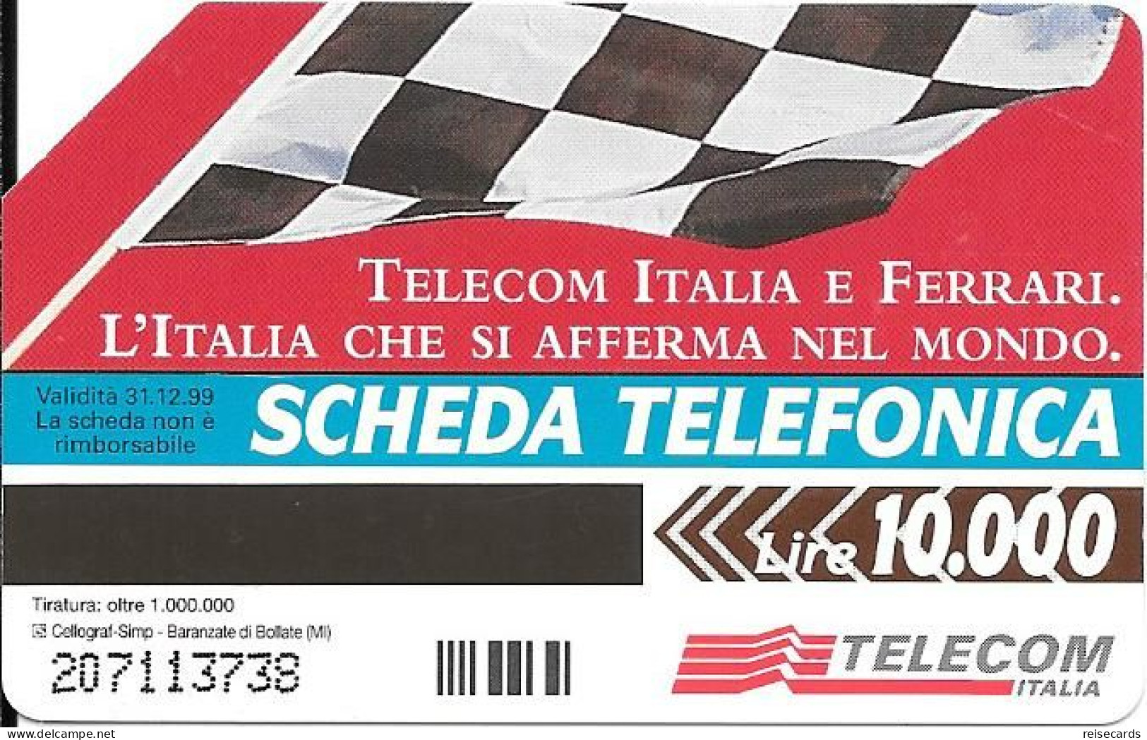 Italy: Telecom Italia - Telecom Italia E Ferrari - Públicas  Publicitarias