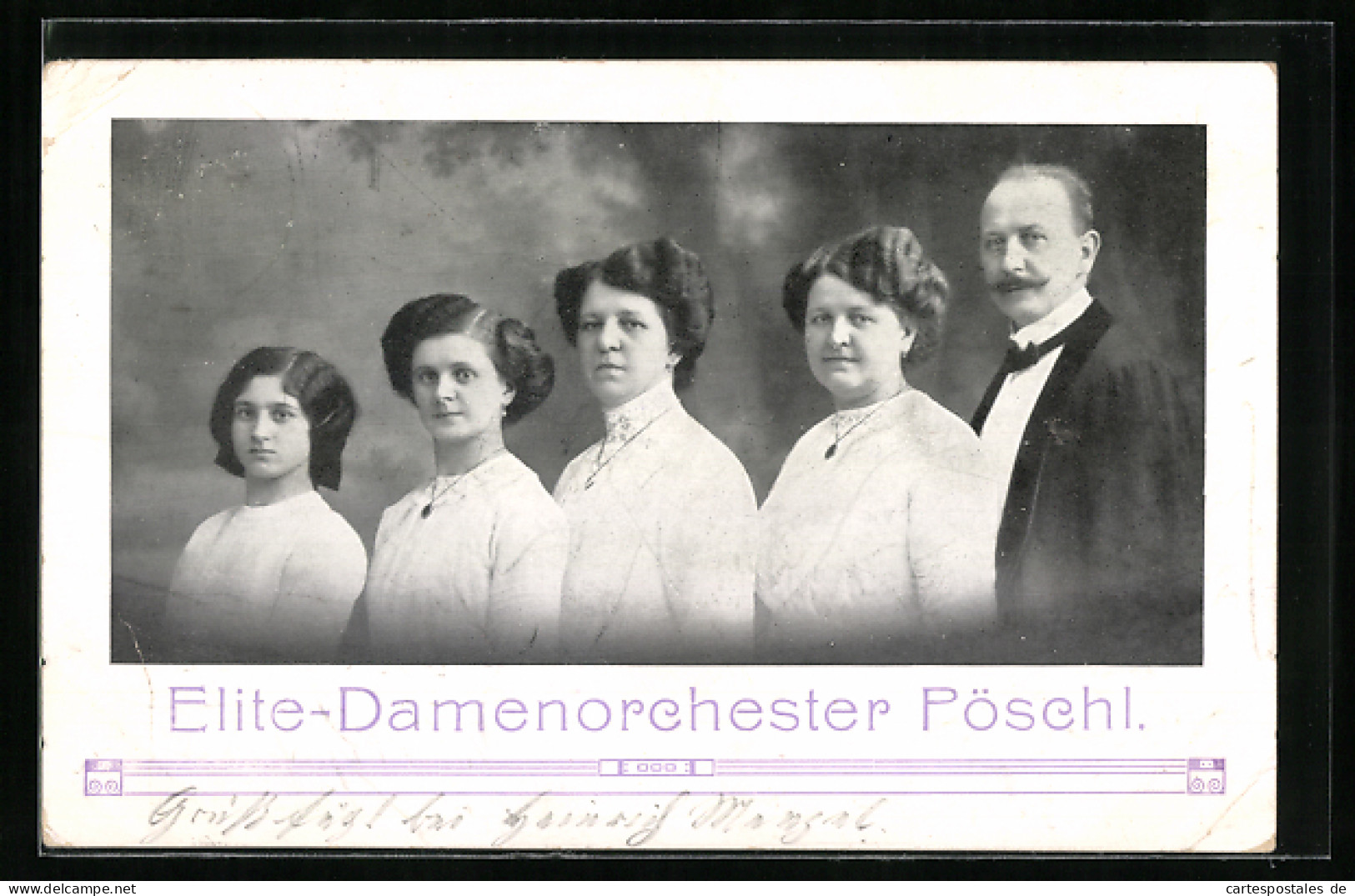 AK Elite-Damenorchester Pöschl  - Musique Et Musiciens