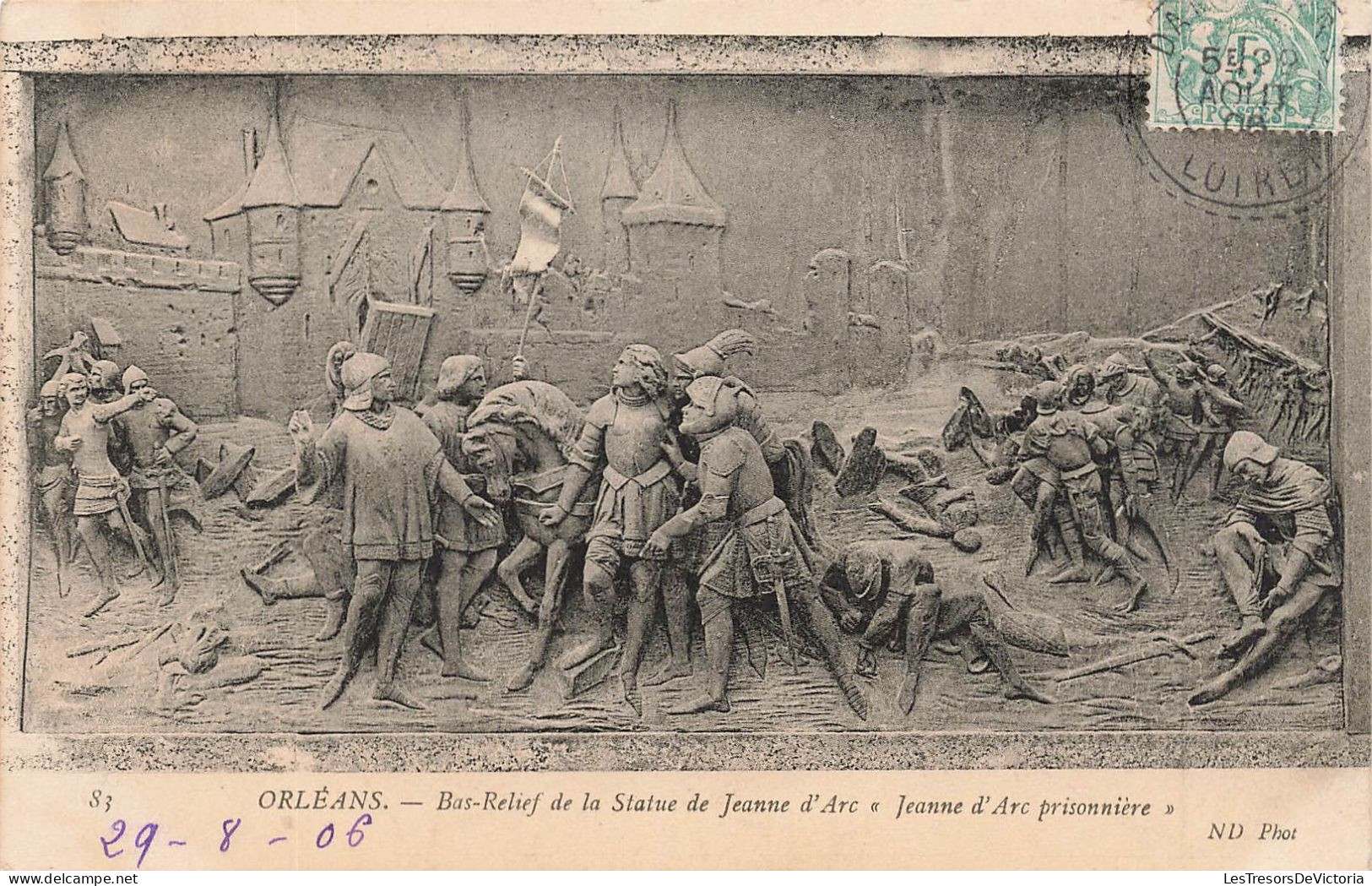 FRANCE - Orléans - Bas-relief De La Statue De Jeanne D'Arc - Jeanne D'Arc Prisonnière - Carte Postale Ancienne - Orleans