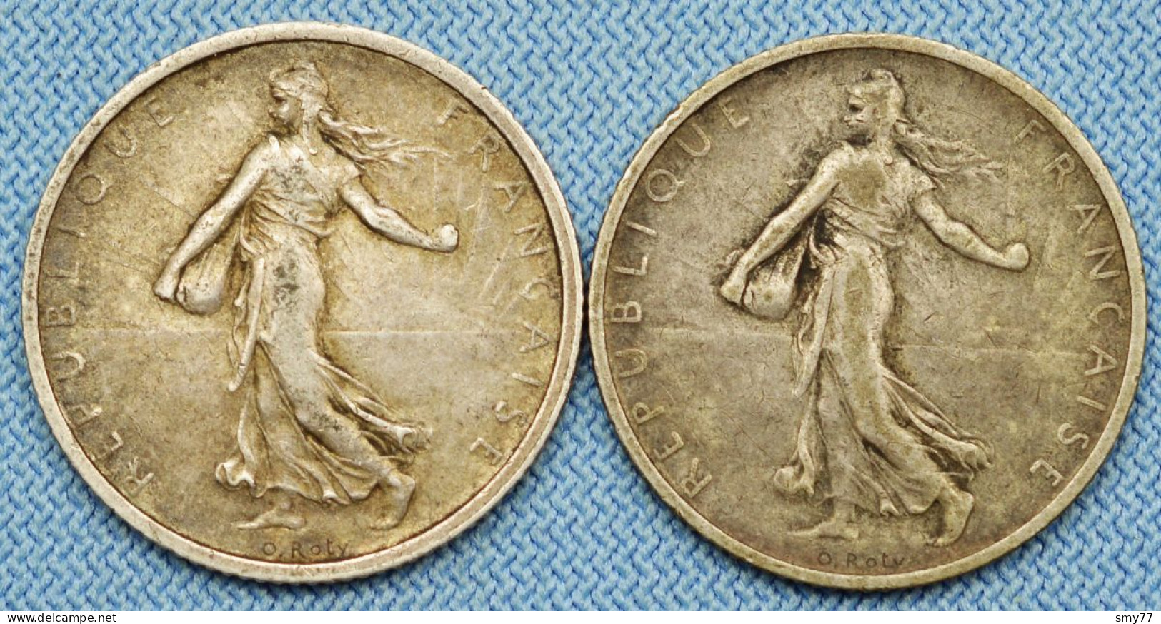 France • Lot 2x • 1 Franc Semeuse — 1898 — 1901 • [24-706] - 1 Franc