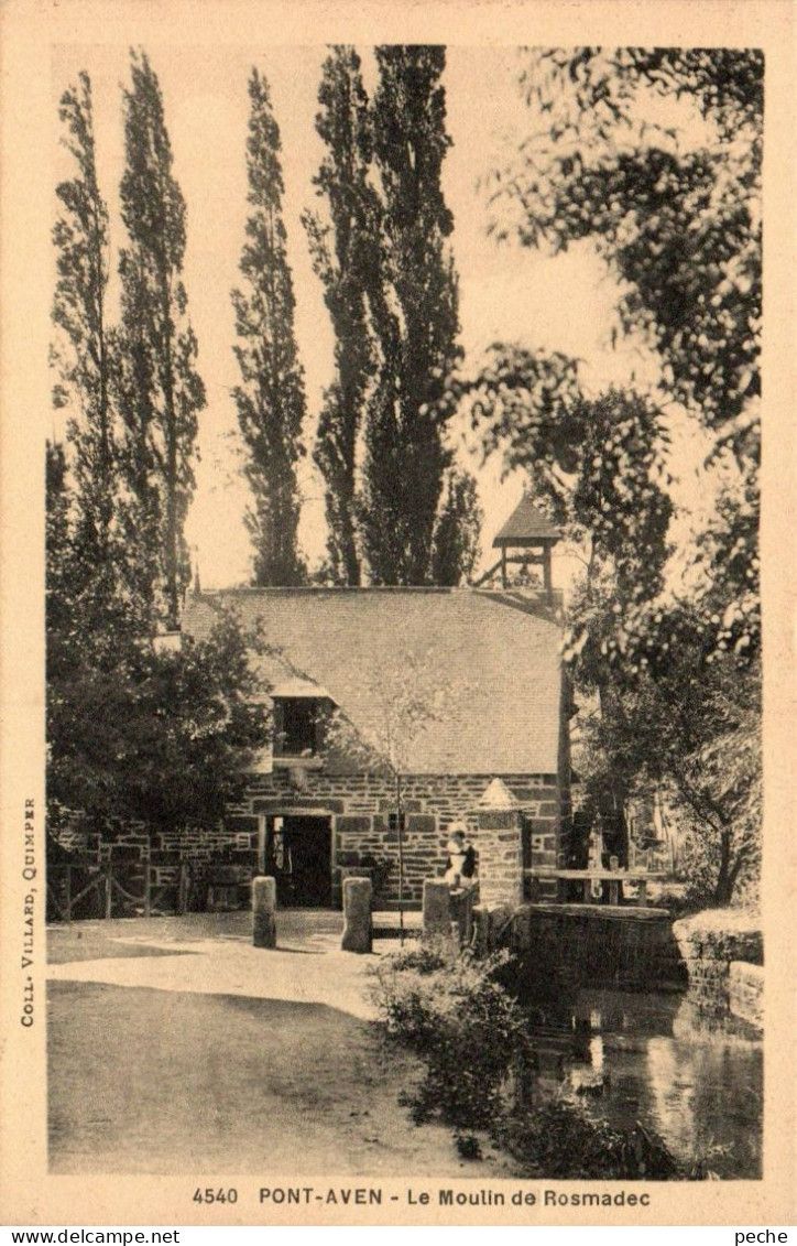 N°1343 W -cpa Pont Aven -le Moulin De Rosmadec- - Watermolens