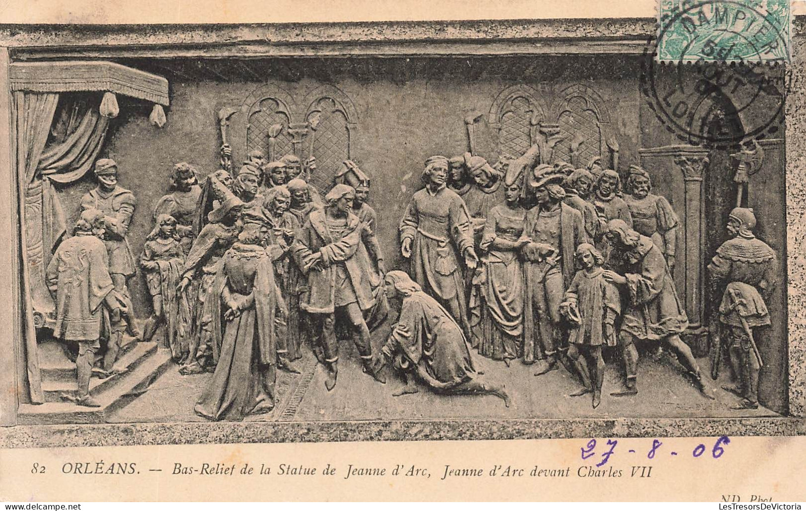 FRANCE - Orléans - Bas-relief De La Statue De Jeanne D'Arc - Jeanne D'Arc Devant Charles Vll - Carte Postale Ancienne - Orleans