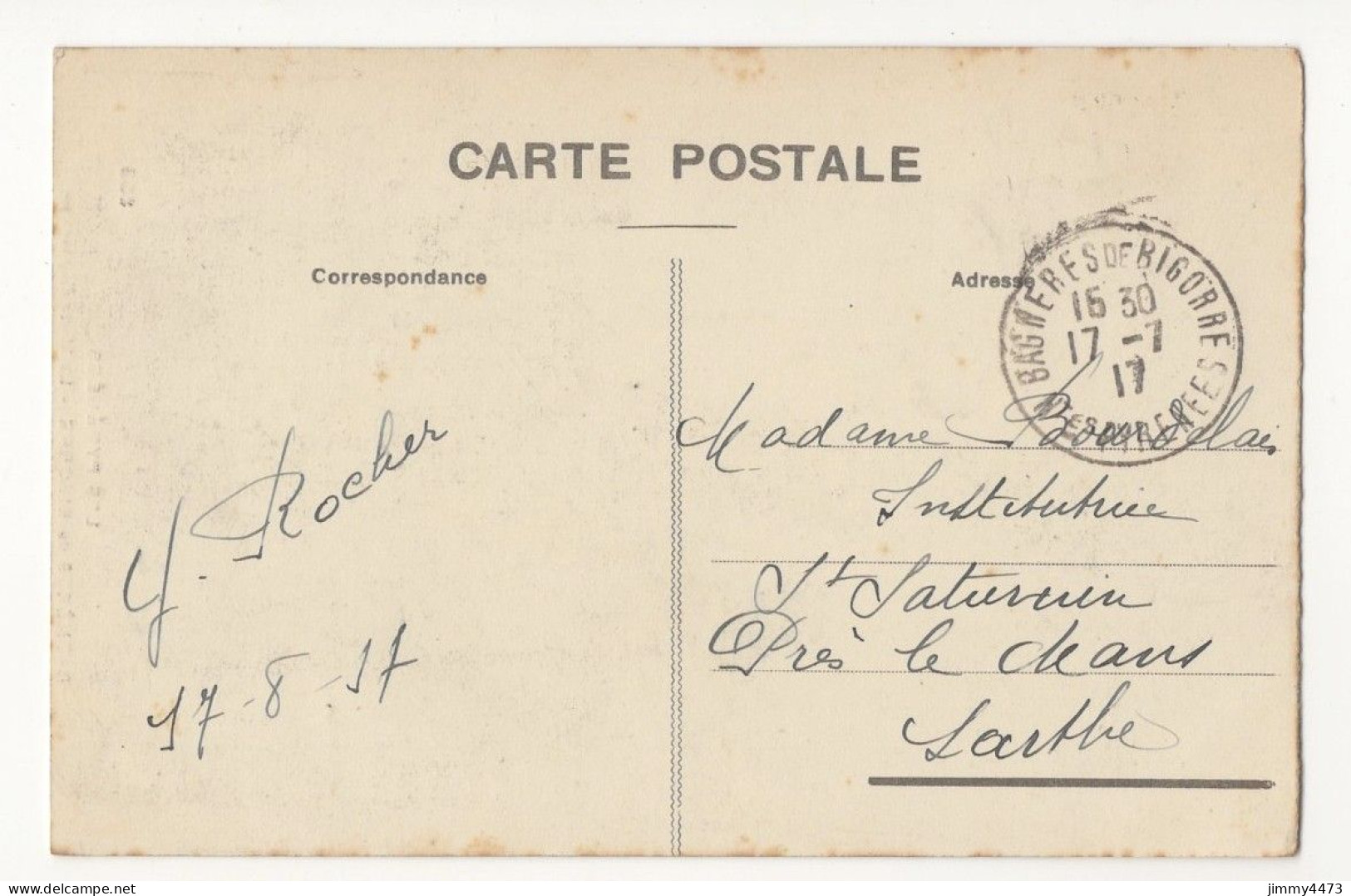 CPA - BAGRERES-de-BIGORRE En 1917 - La Muse Bagneraise - Edit. Le Trèfle M T I L - Bagneres De Bigorre