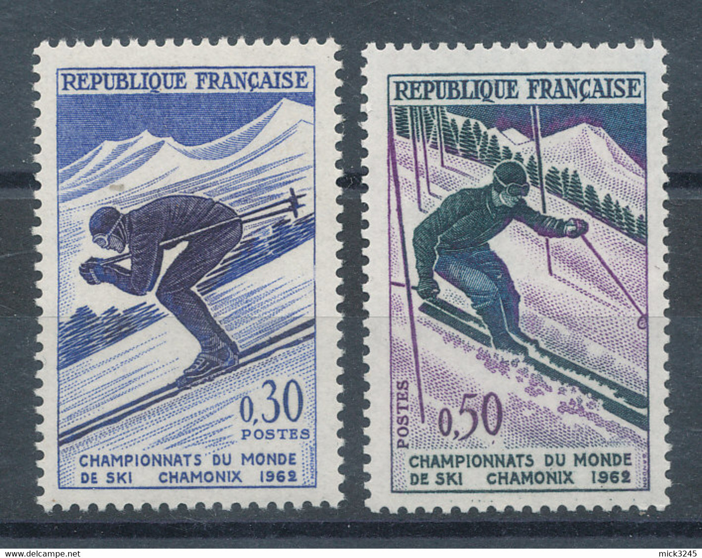 1326** Et 1327** Championnats Du Monde De Ski à Chamonix - Unused Stamps