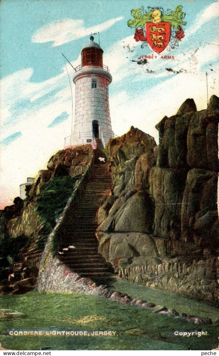 N°1344 W -cpa Corbière Lightouse Jersey- - Phares