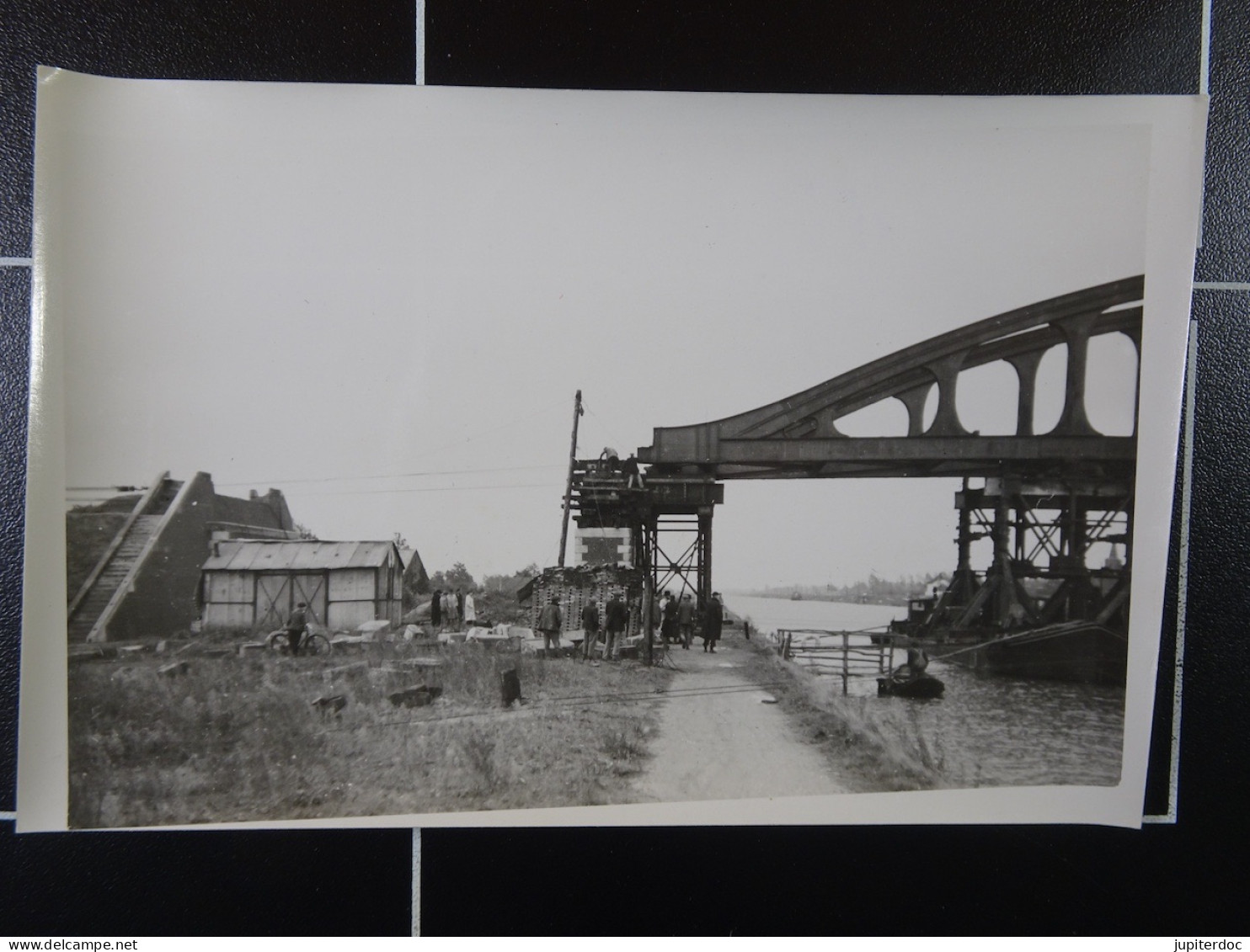 Min.Trav.Pub. Albert Kanaal Lanceeren Van De Nieuwe Brug Te Stokrooi 8-10-1942  /4/ - Lieux