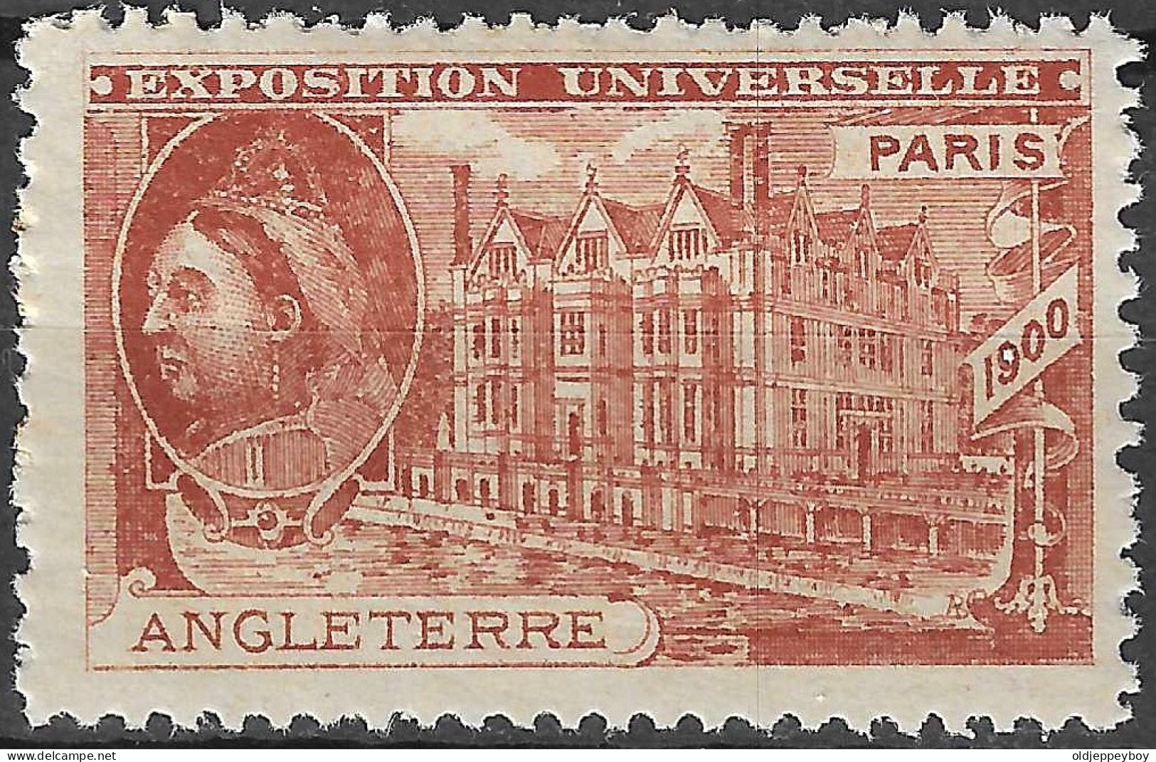 FRANCE ERINOPHILIE Fair EXPOSITION UNIVERSELLE 1900 PARIS ANGLATERRE ENGLAND UK  Vignette CINDERELLA MNH** - 1900 – Paris (France)