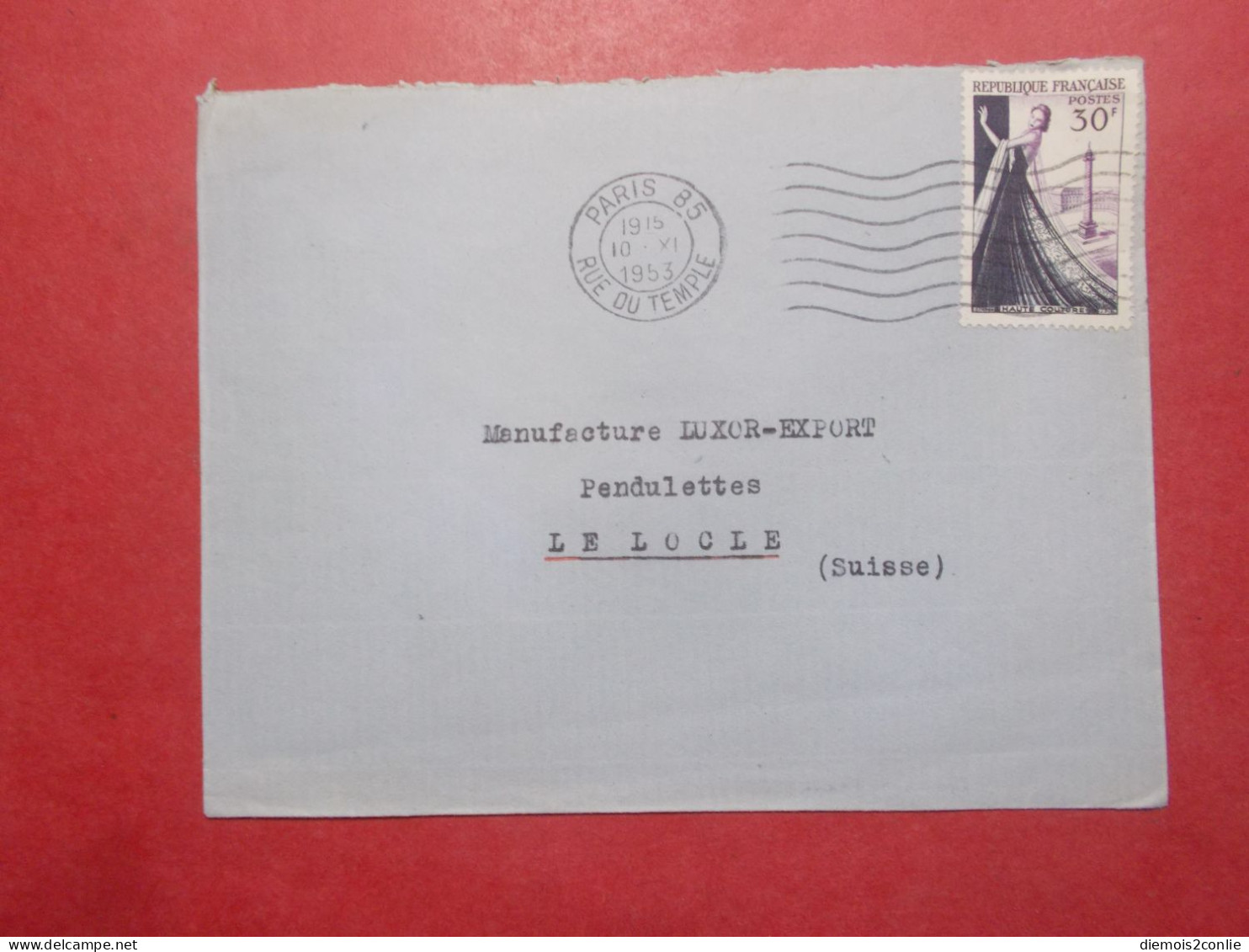 Marcophilie - Lettre Enveloppe Oblitération Timbre FRANCE N°941 Destination SUISSE (B337) - 1921-1960: Periodo Moderno