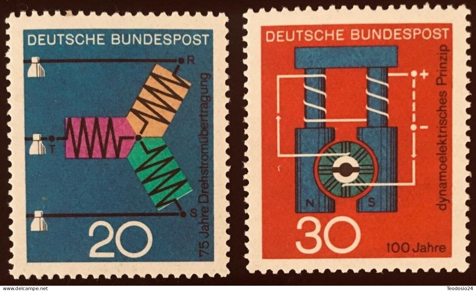 ALEMANIA 1966 - MI 521/22 ** - Unused Stamps