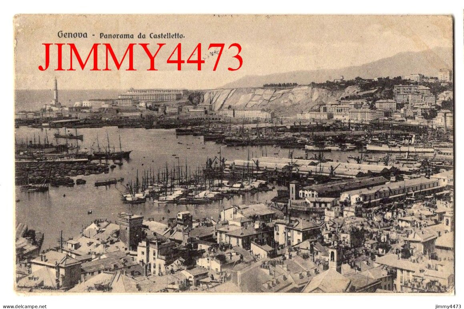 GENOVA En 1907 - Panorama Da Castelleto ( Liguria Italie ) Edit. B. 1 C. Zûrich - Genova (Genoa)