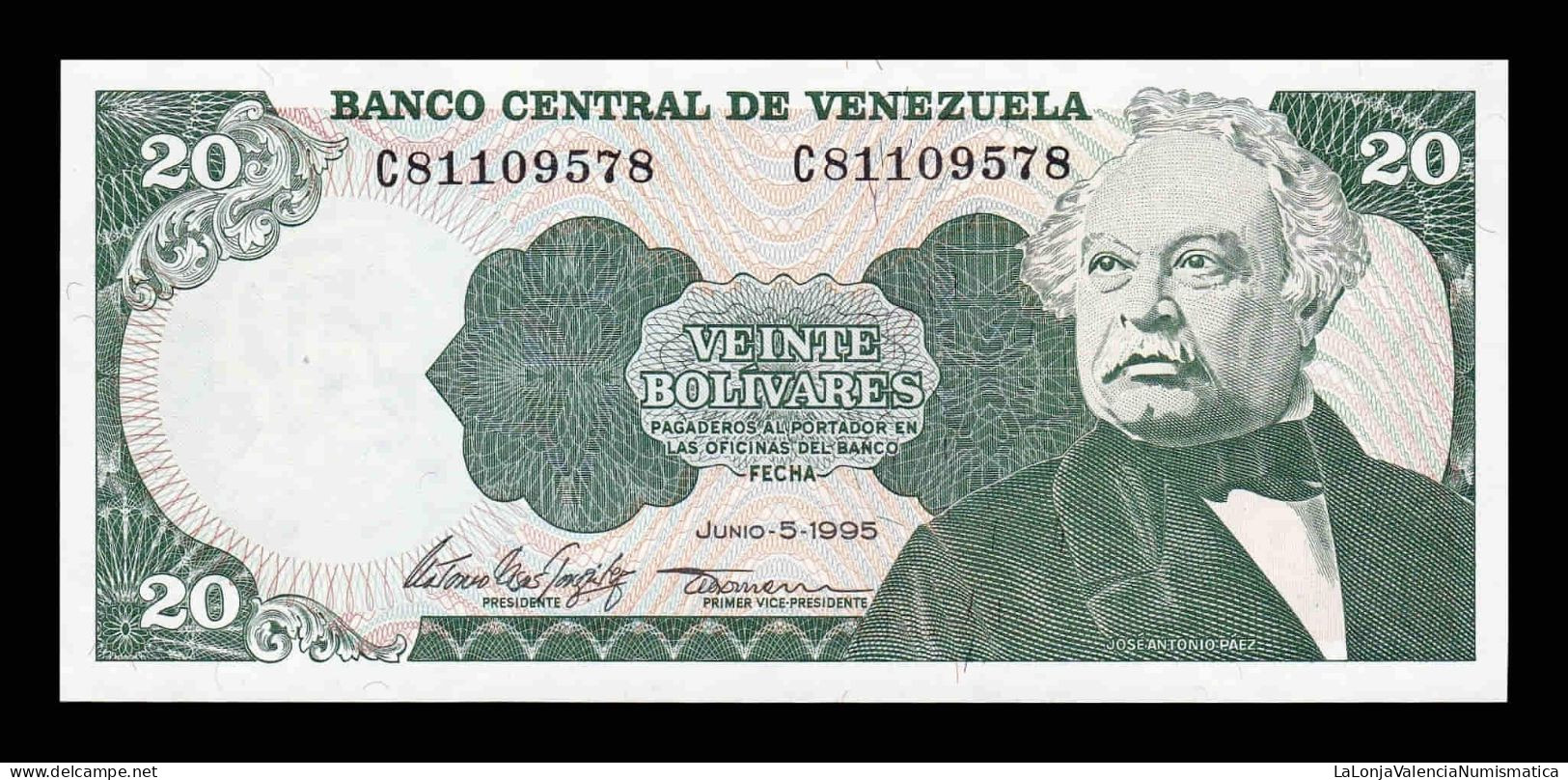 Venezuela 20 Bolívares 1995 Pick 63d Sc Unc - Venezuela