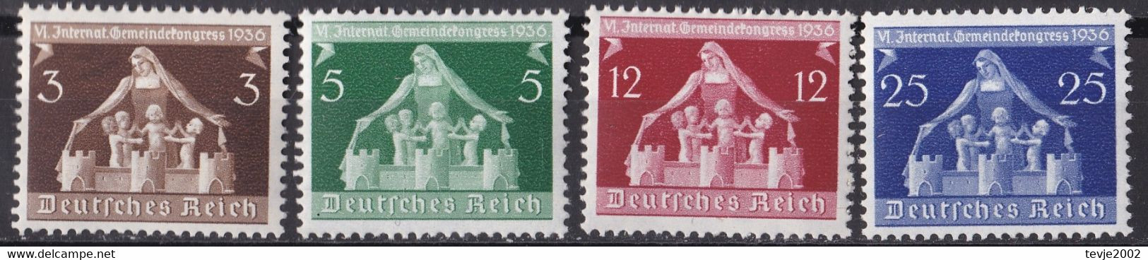 Deutsches Reich 1936 - Mi.Nr. 617 - 620 - Postfrisch MNH - Nuevos