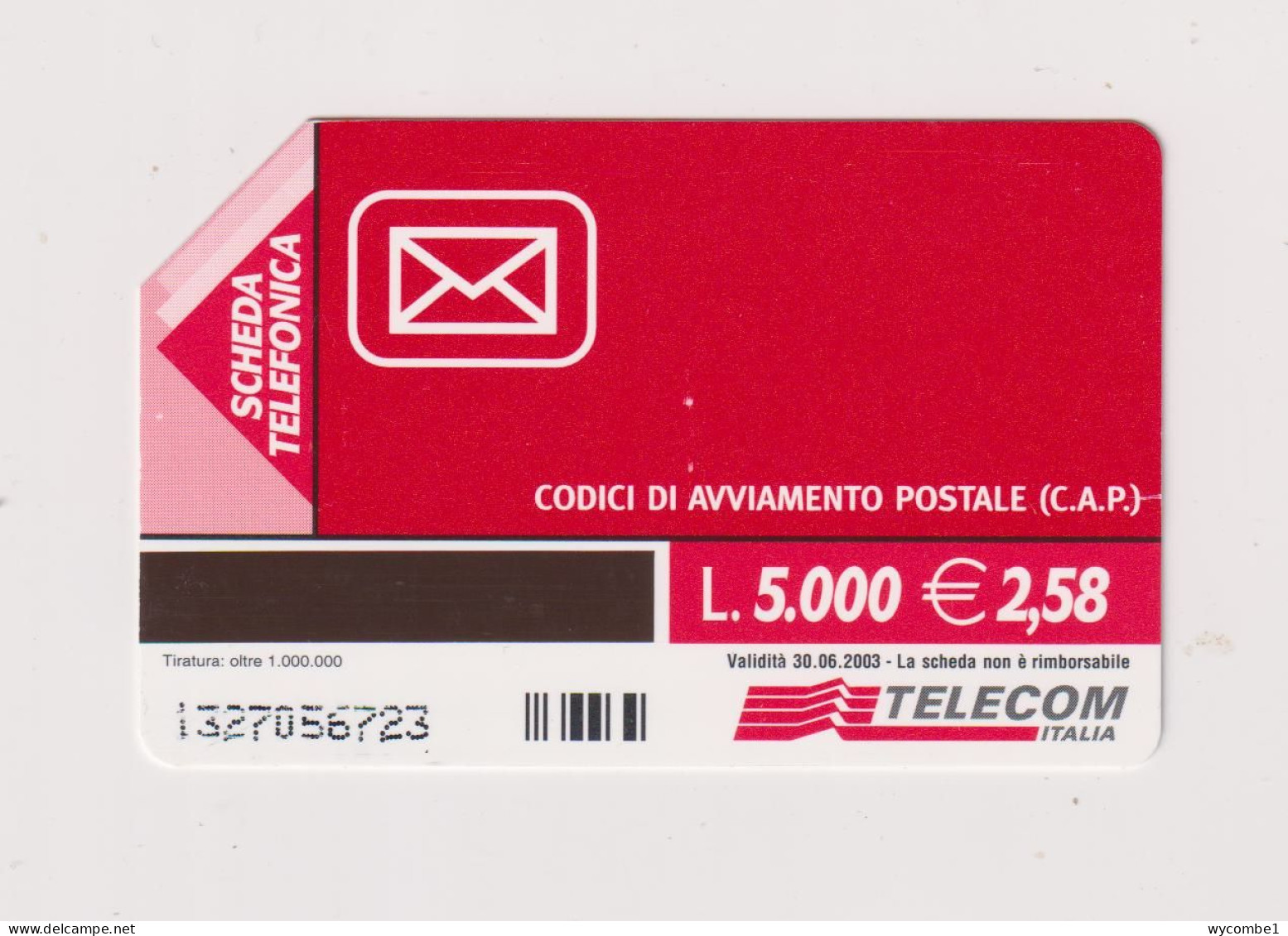 ITALY -  Post Codes Urmet  Phonecard - Públicas Ordinarias