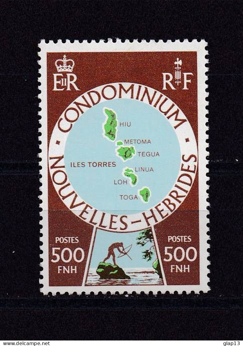 NOUVELLES-HEBRIDES 1977 TIMBRE N°507 NEUF AVEC CHARNIERE CARTE - Unused Stamps