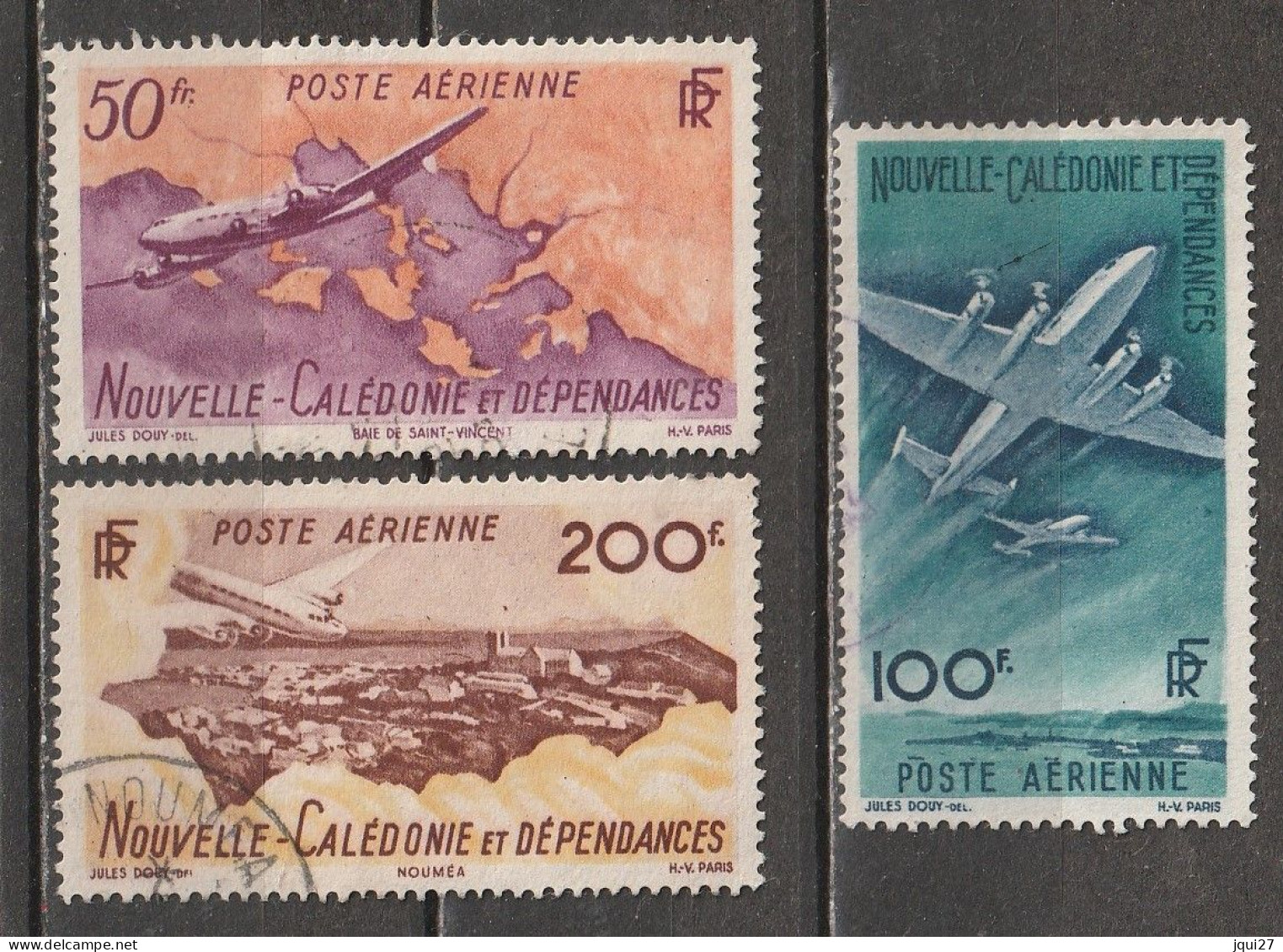 Nouvelle-Calédonie Poste Aérienne N° 61, 62, 63 - Used Stamps