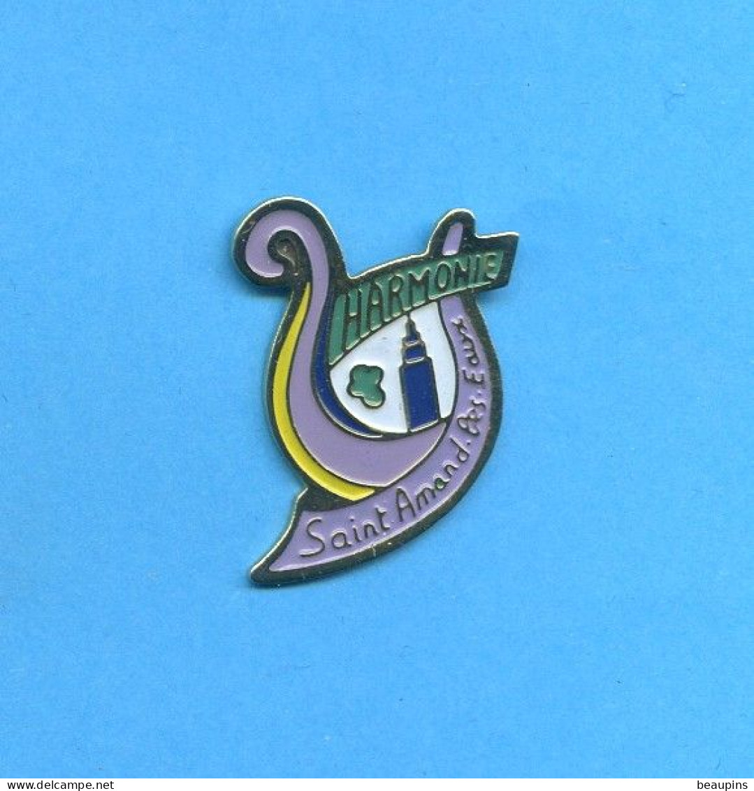 Rare Pins Saint Amant Les Eaux Nord Harmonie Fr252 - Cities