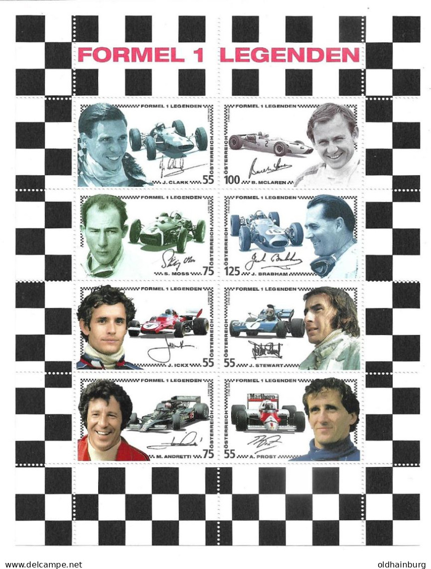 0504c: Österreich ** Ausgaben "Formel 1- Legenden" Postfrisch ** Siehe 2 Scans - Unused Stamps