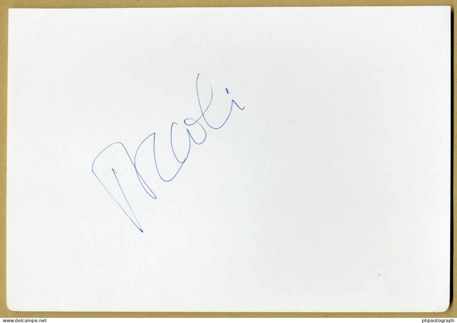 Michel Piccoli (1925-2020) - Signed Album Page + Photo - Paris 1987 - COA - Actors & Comedians