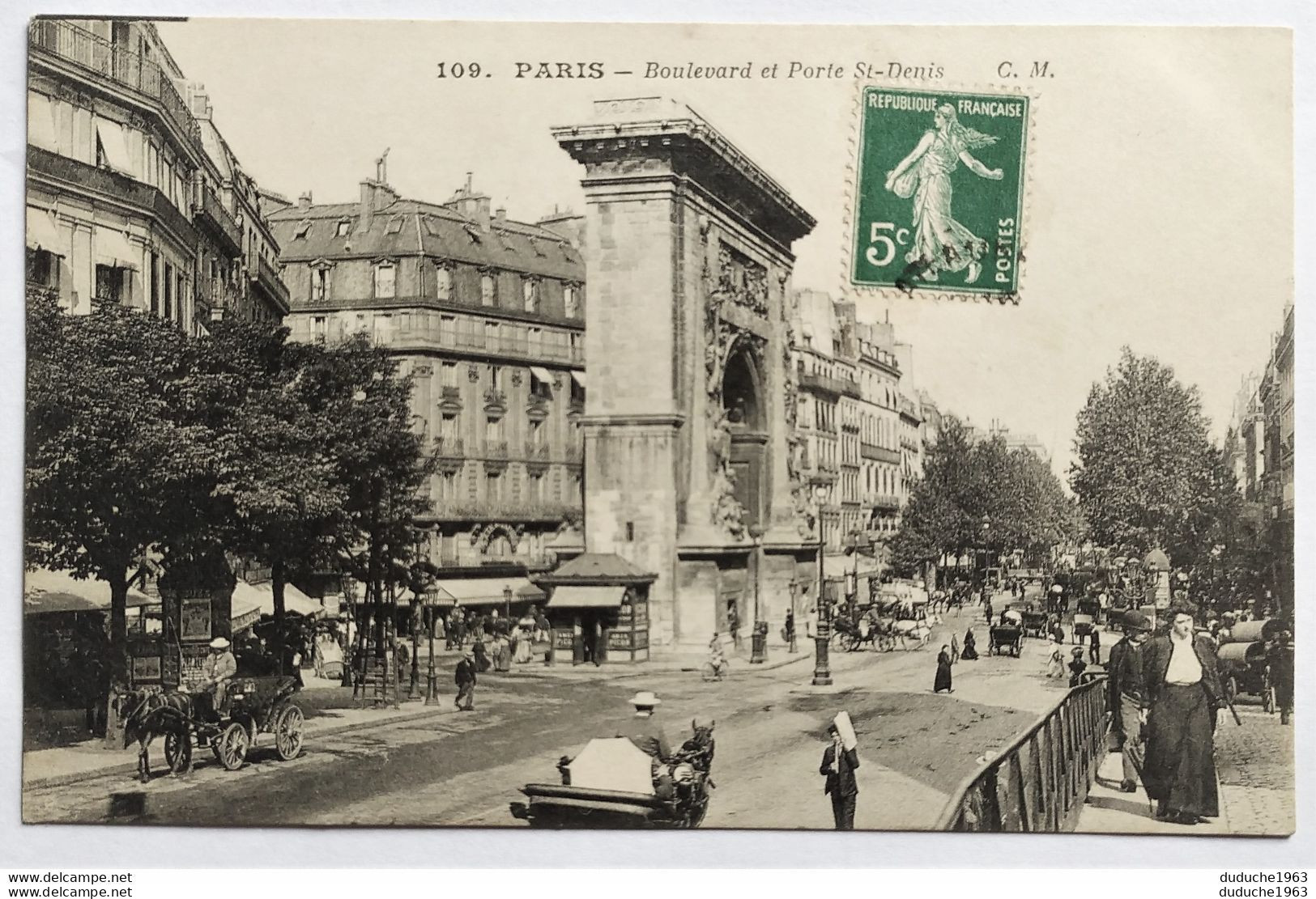 CPA - 75.Paris. Boulevard Et Porte Saint Denis - Distretto: 10