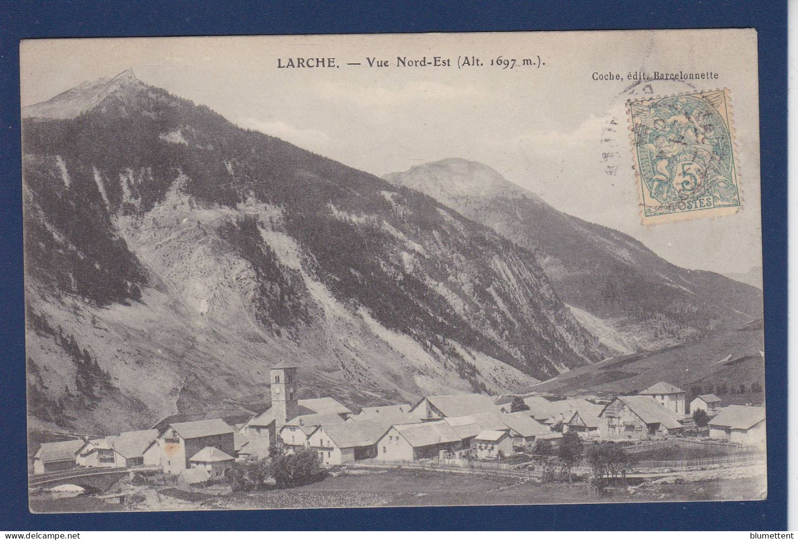 CPA [04] Alpes De Haute Provence > LARCHE Circulée - Other & Unclassified