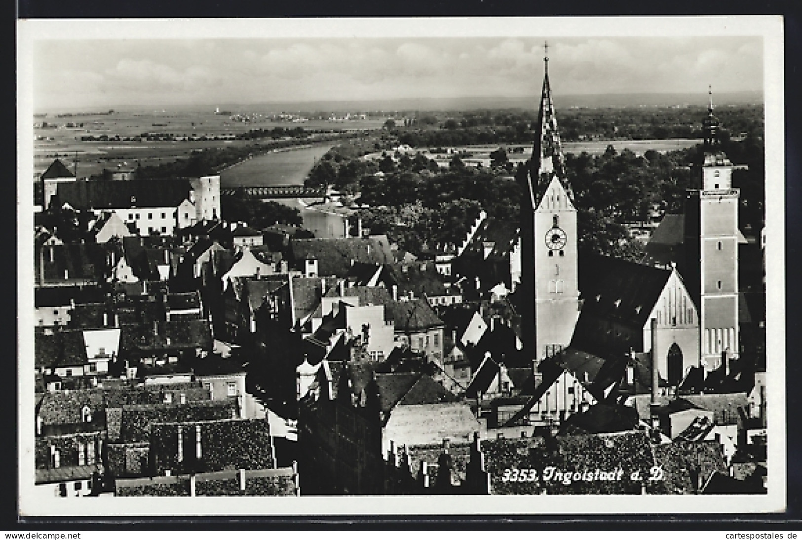 AK Ingolstadt A. D., Teilansicht Mit Kirche  - Ingolstadt