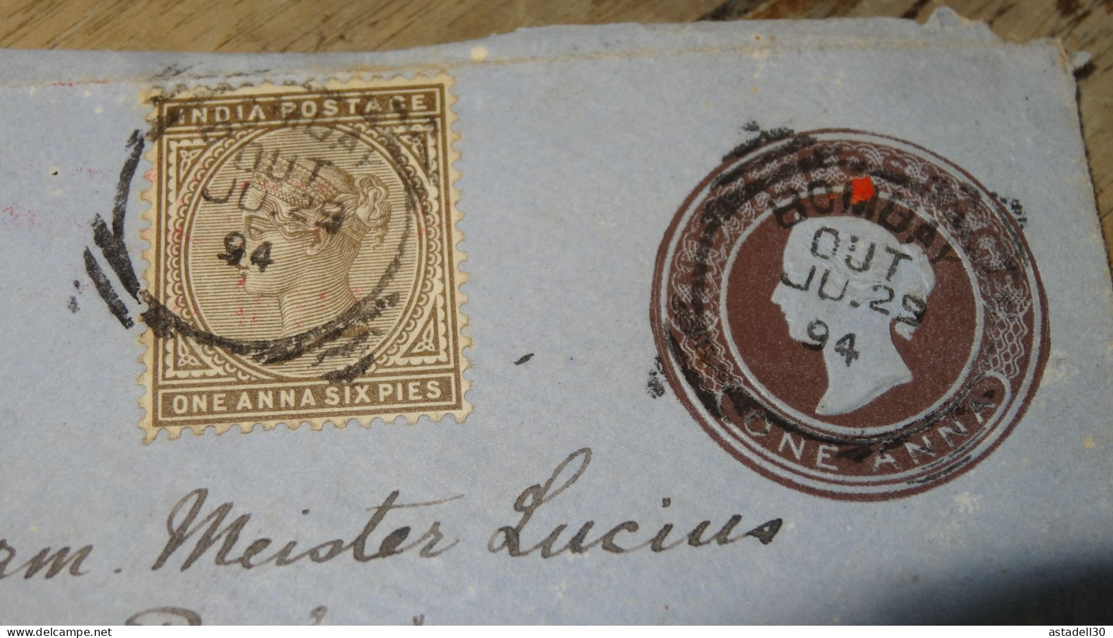 Front Cover INDIA, Bombay To Germany - 1894 ......... ..... 240424 ....... CL-9-6 - 1882-1901 Imperio